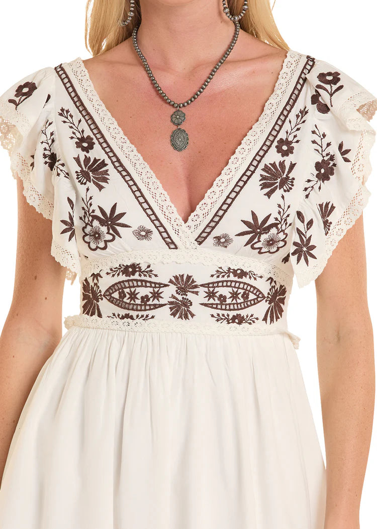 Rock&Roll Embroidered Dress