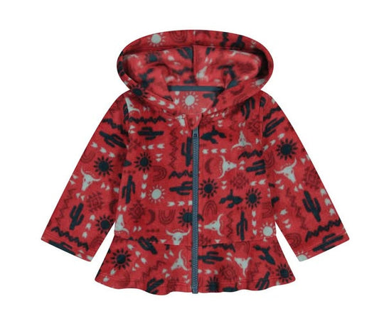 Wrangler Baby Girl Ruffle Fleece Jacket
