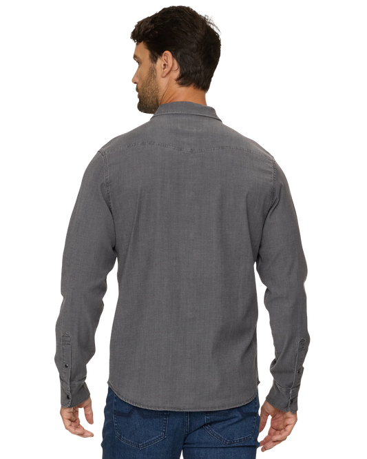F&A Sacramento Grey Chambray Shirt