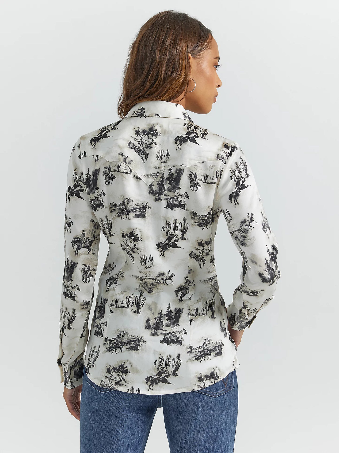 Wrangler Satin Western Top