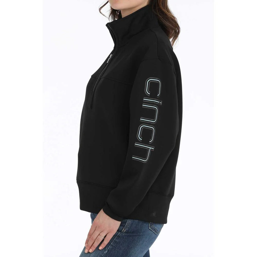 Cinch Black Quarter Zip Pullover