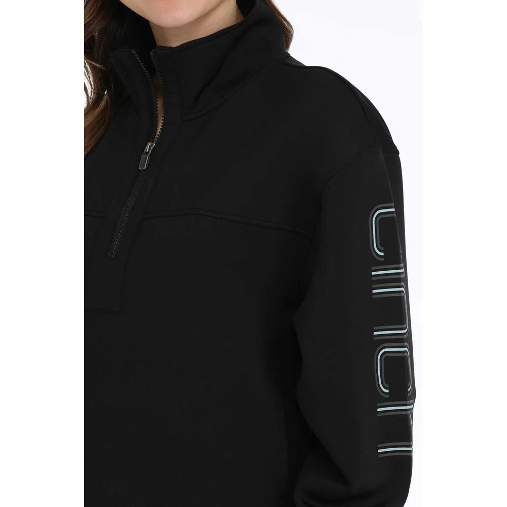 Cinch Black Quarter Zip Pullover