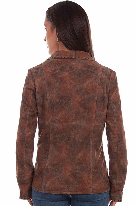 Scully Brown Suede Stitch Jacket