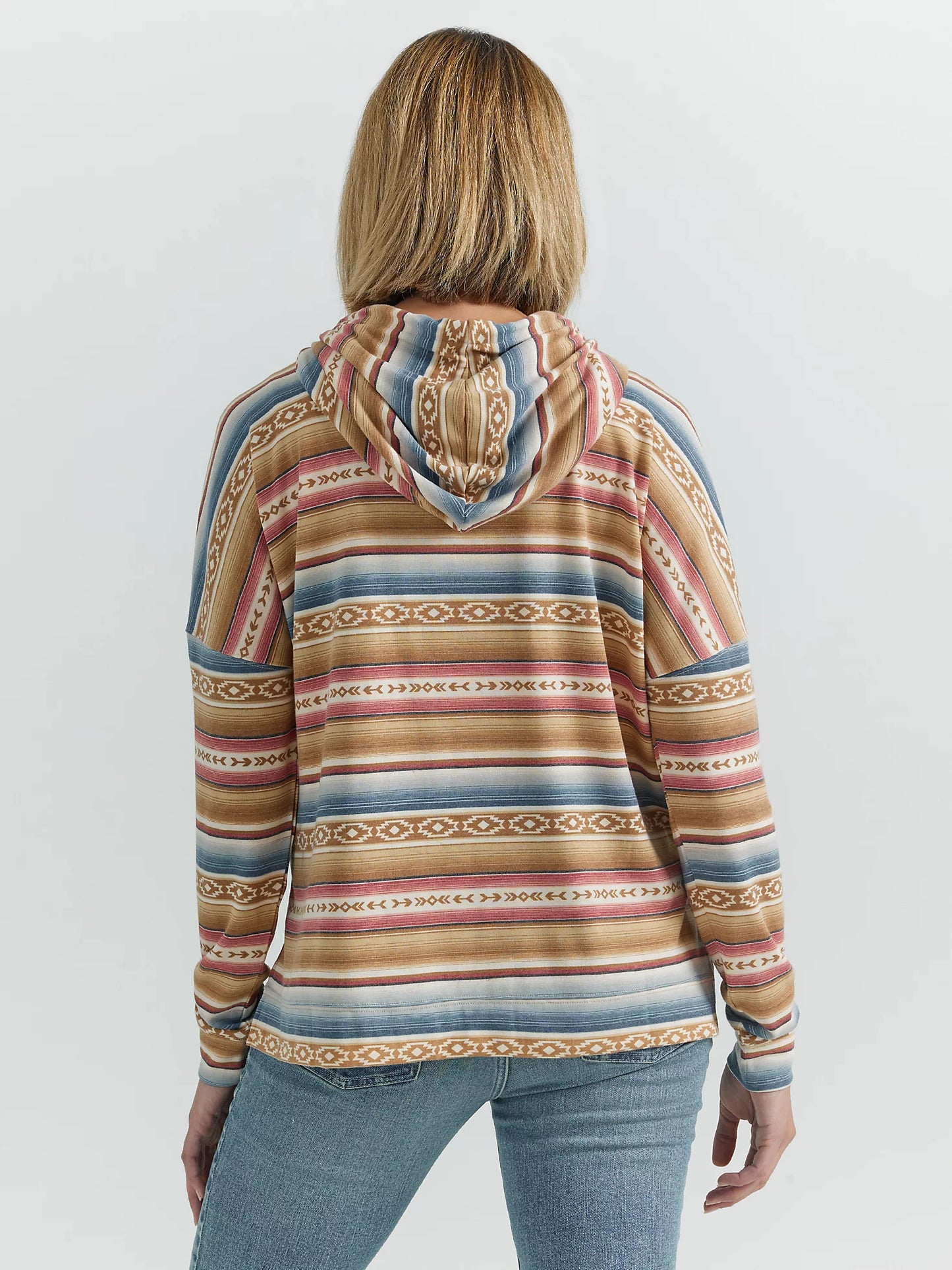 Wrangler Serape Hoodie Gold/Blue