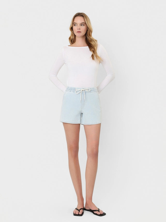 Vervet Drawstring Stripe Shorts - Petticoat Junction