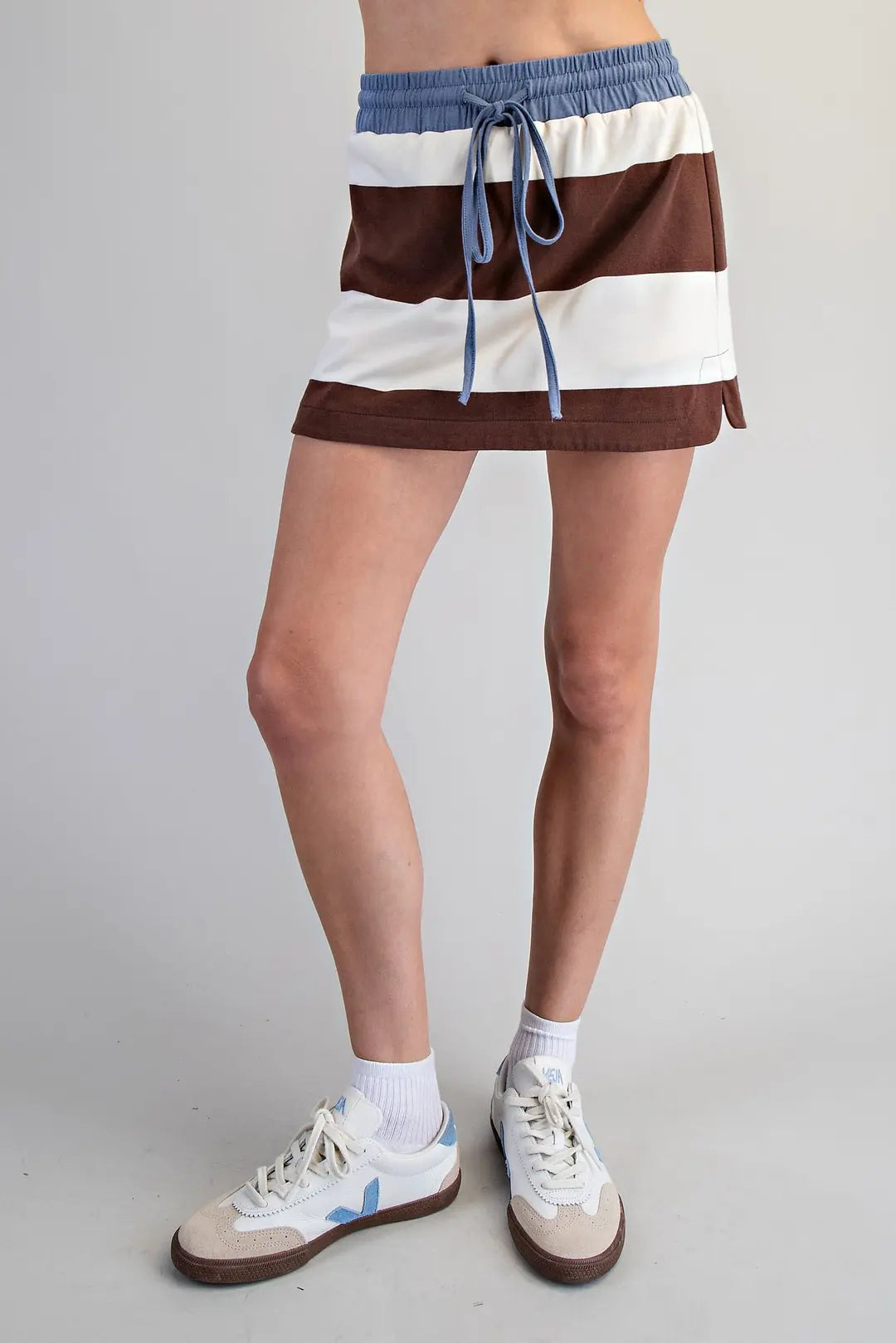 Eesome Striped Skort Brown/Blue