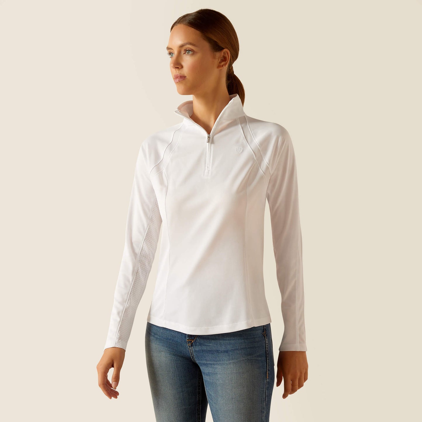 Ariat White Sunblocker Pullover