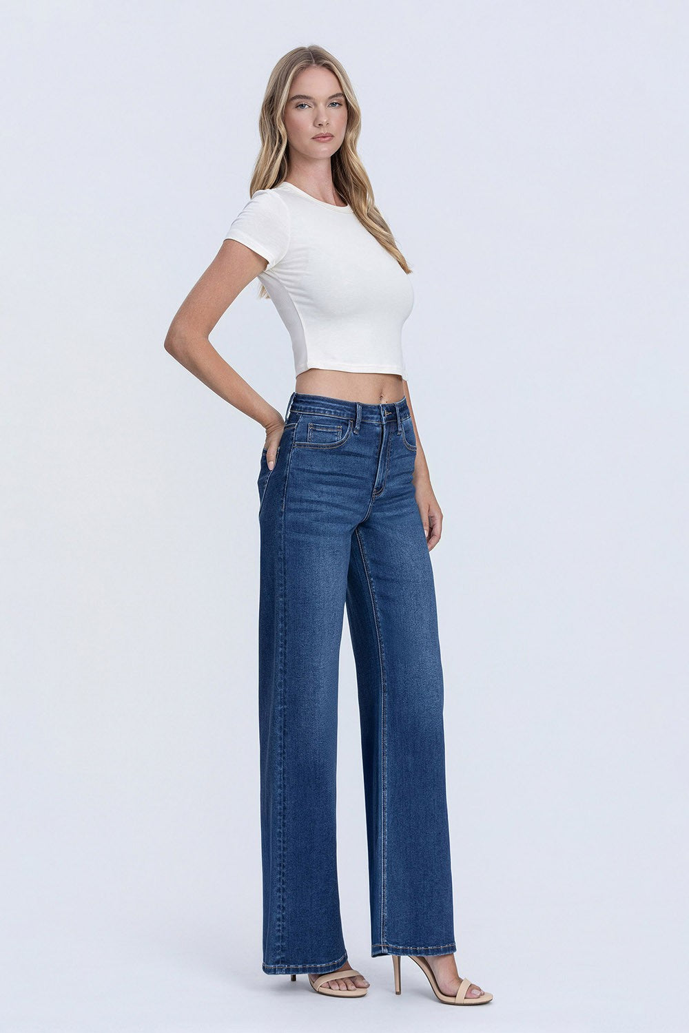 Vervet Super HR Super Soft Wide Leg Jean - Petticoat Junction