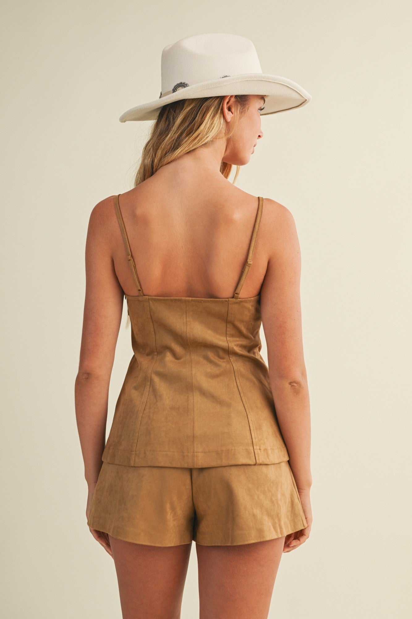 Mustard Seed Tan Straight Neck Cami Top