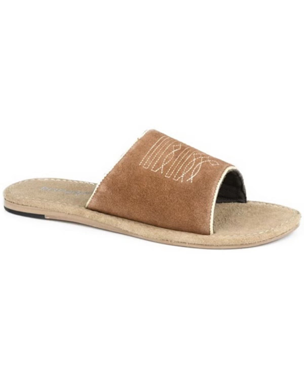 Roper Western Stitch Suede Sandals