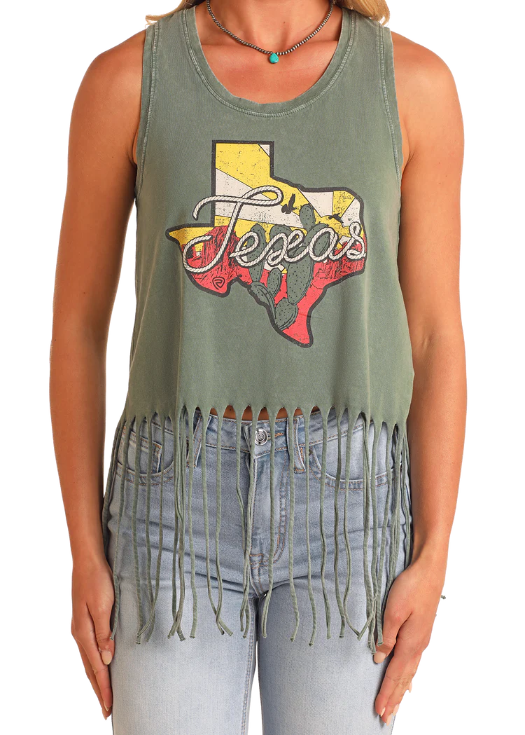 Rock&Roll Texas Fringe Tank