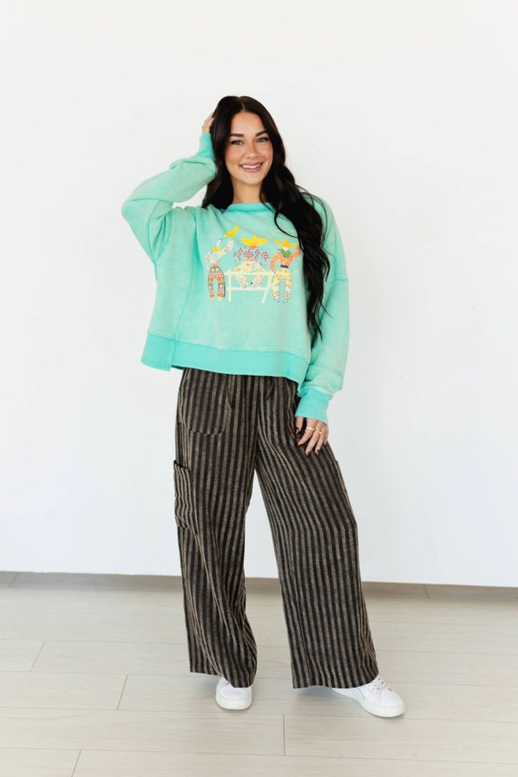 VR Three Amigos Pullover Mint