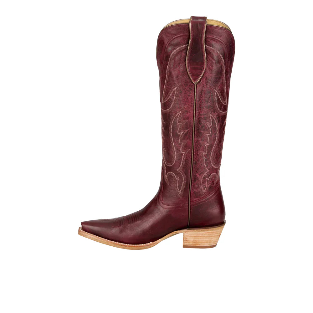 Tony Lama Jess 15" Boot Wine - Petticoat Junction