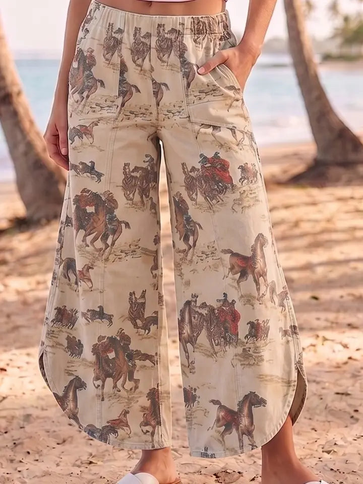 IVE Tulip Western Print Pant - Petticoat Junction