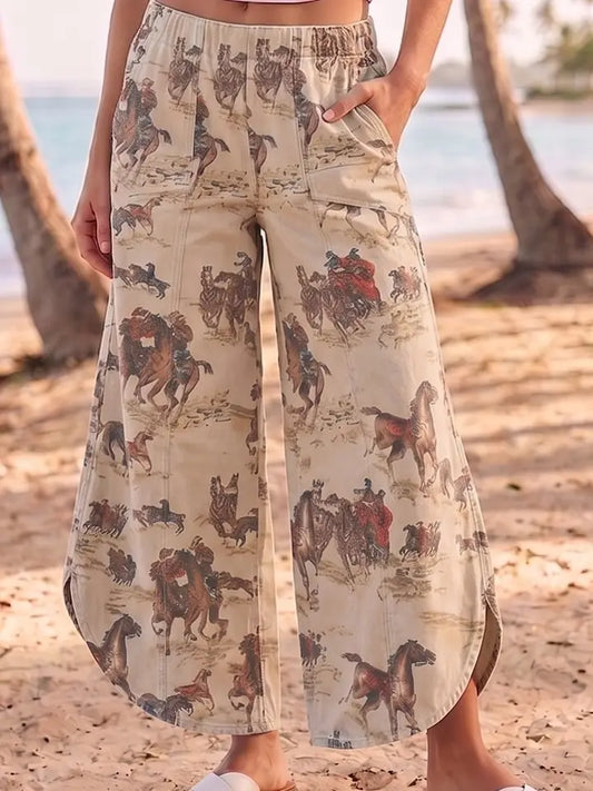 IVE Tulip Western Print Pant