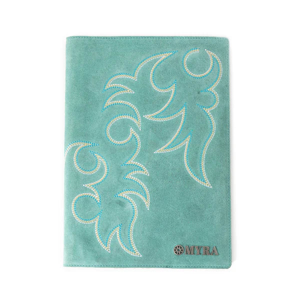 Myra Texas Blaze Embroidered Leather Journal