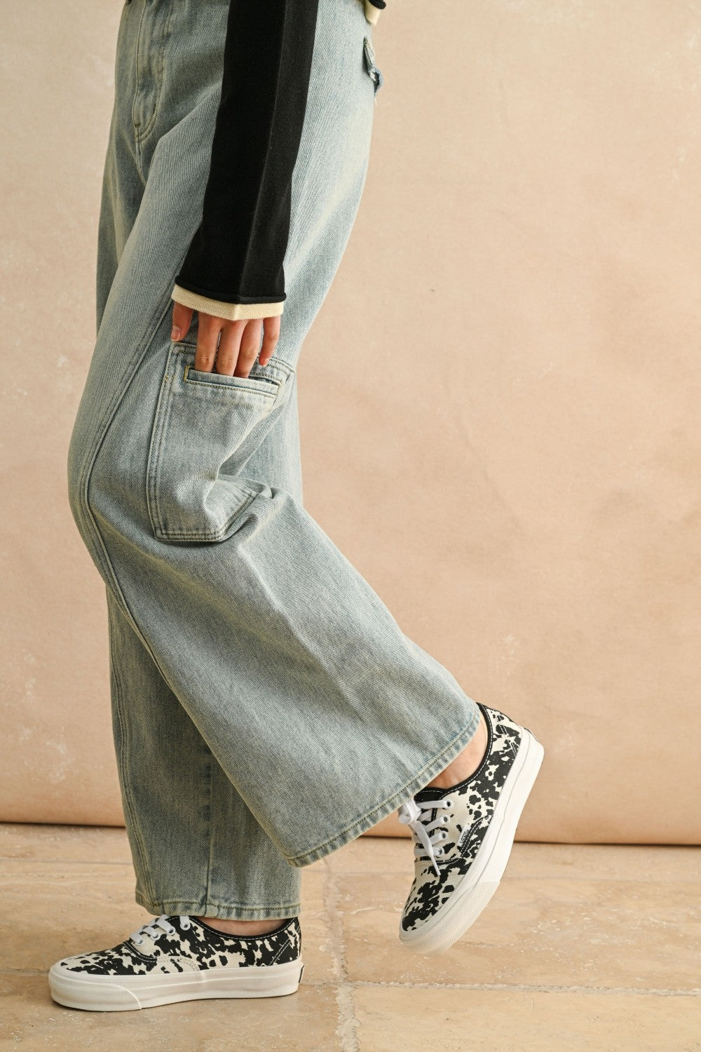 Miou Muse Denim Utility Pocket Jeans