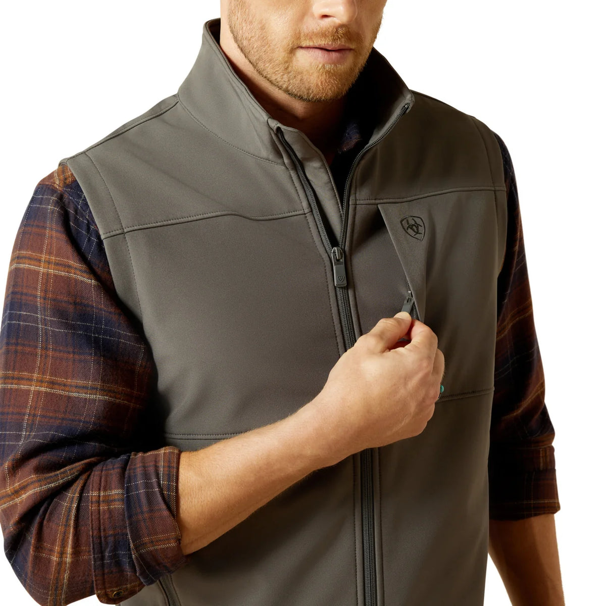 Ariat Grey Vernon Softshell Vest