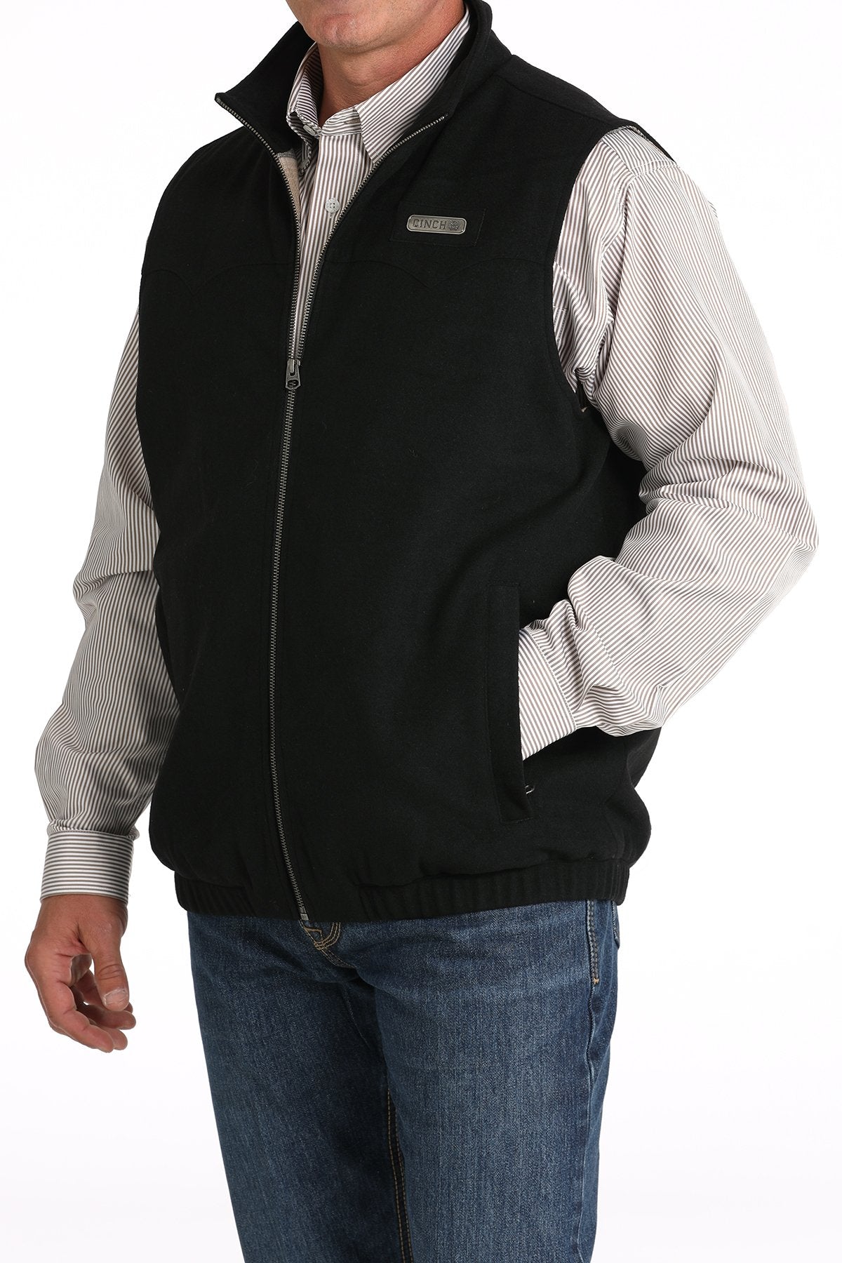 Cinch Black Western Conceal Carry Vest