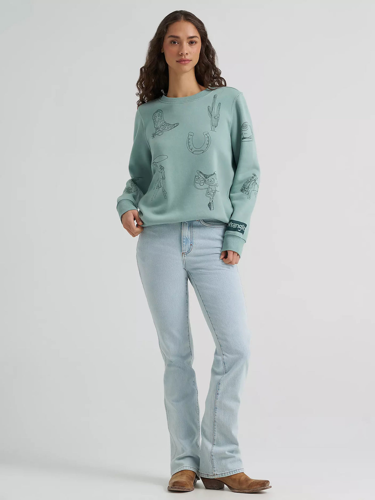 Wrangler Western Print Sweatshirt