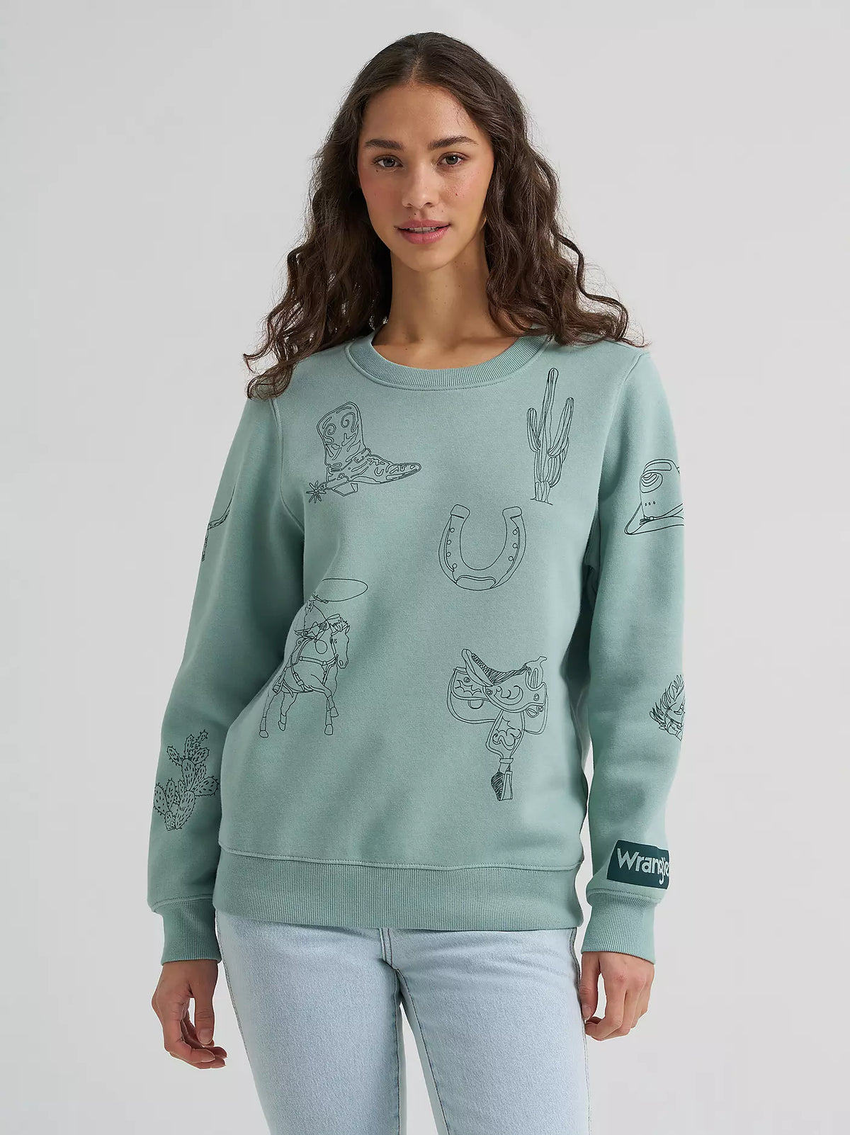 Wrangler Western Print Sweatshirt