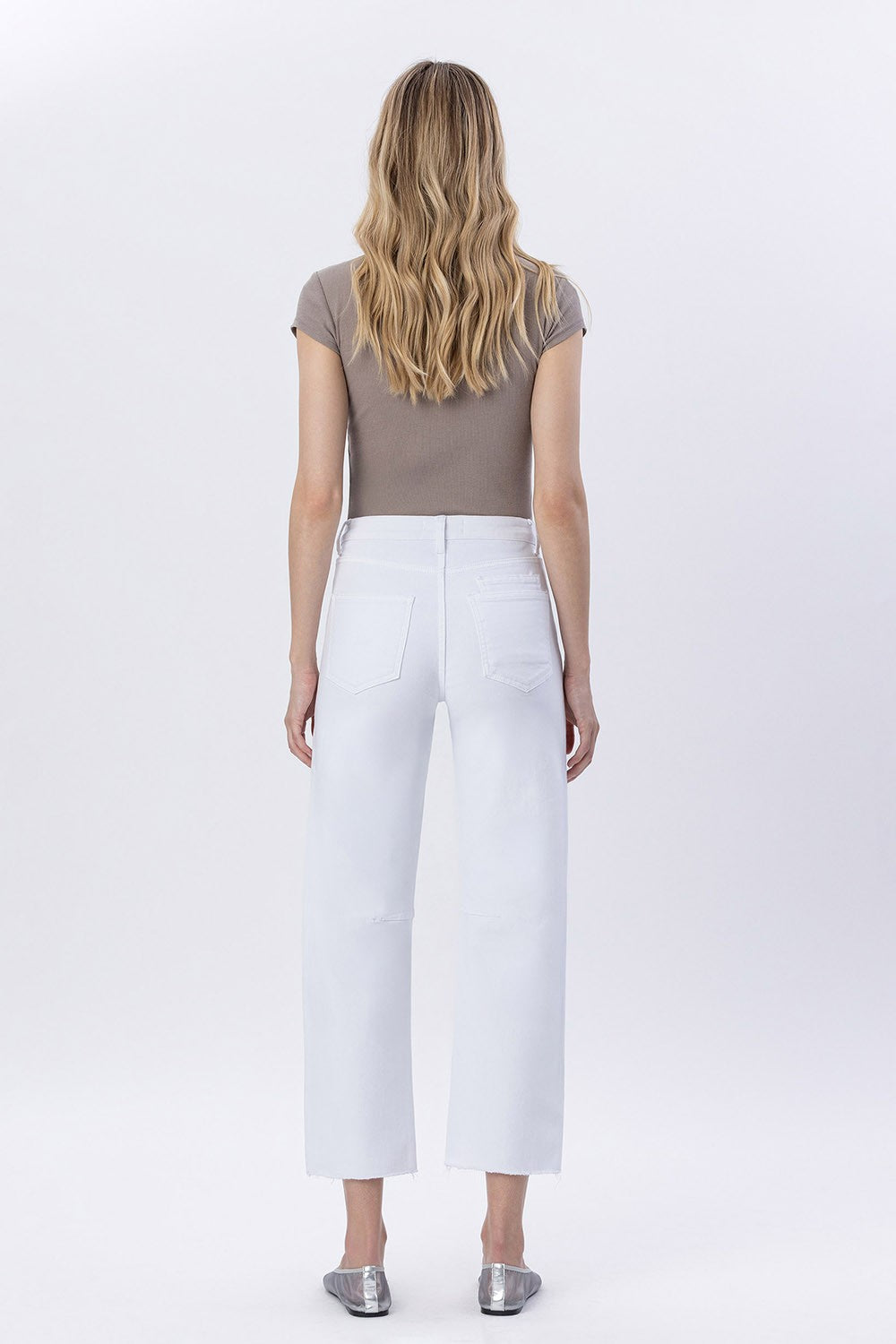Vervet White Barrel Jean