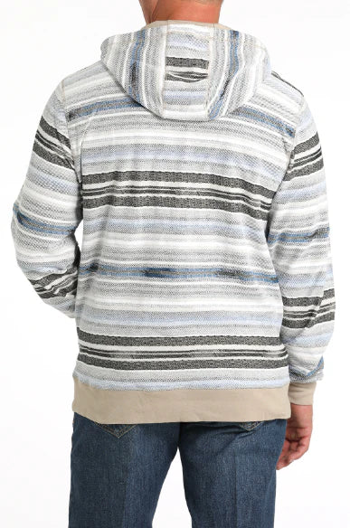 Cinch White Multi Stripe Pullover