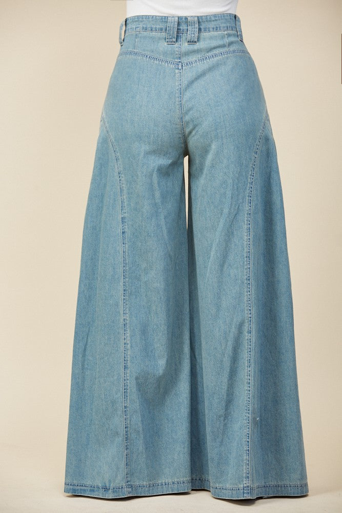 WL Super Wide Leg Palazzo Jeans