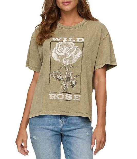 F&A Wild Rose Boyfried Fit Tee