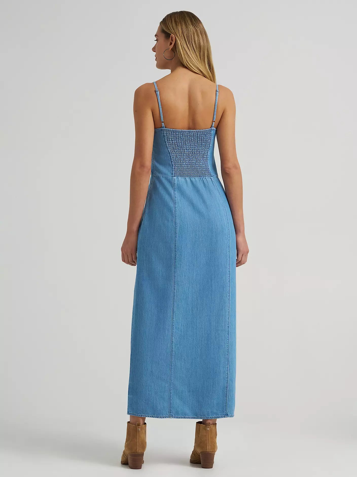 Wrangler Denim Slit Maxi Dress