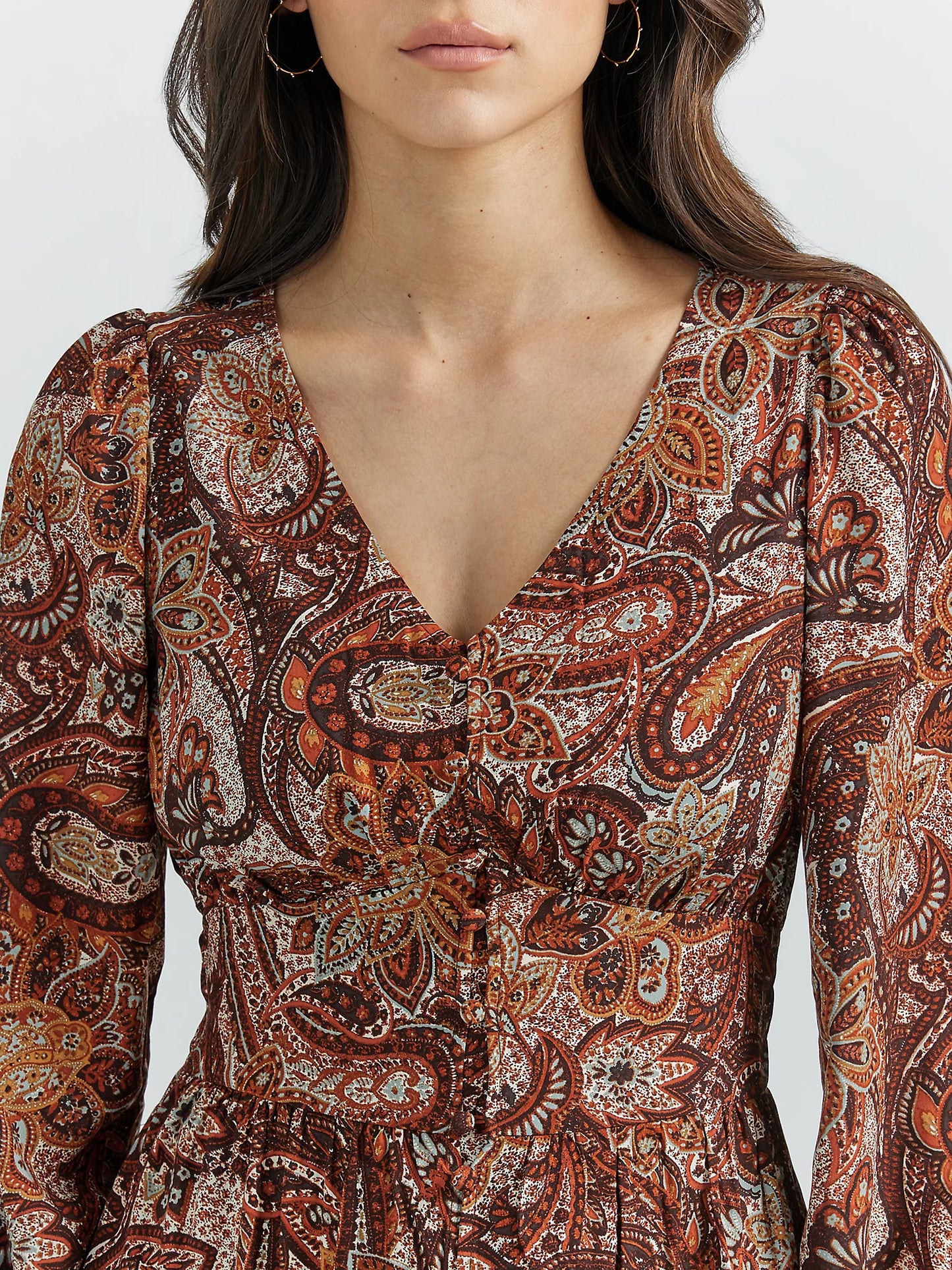 Wrangler Burgundy Paisley Dress