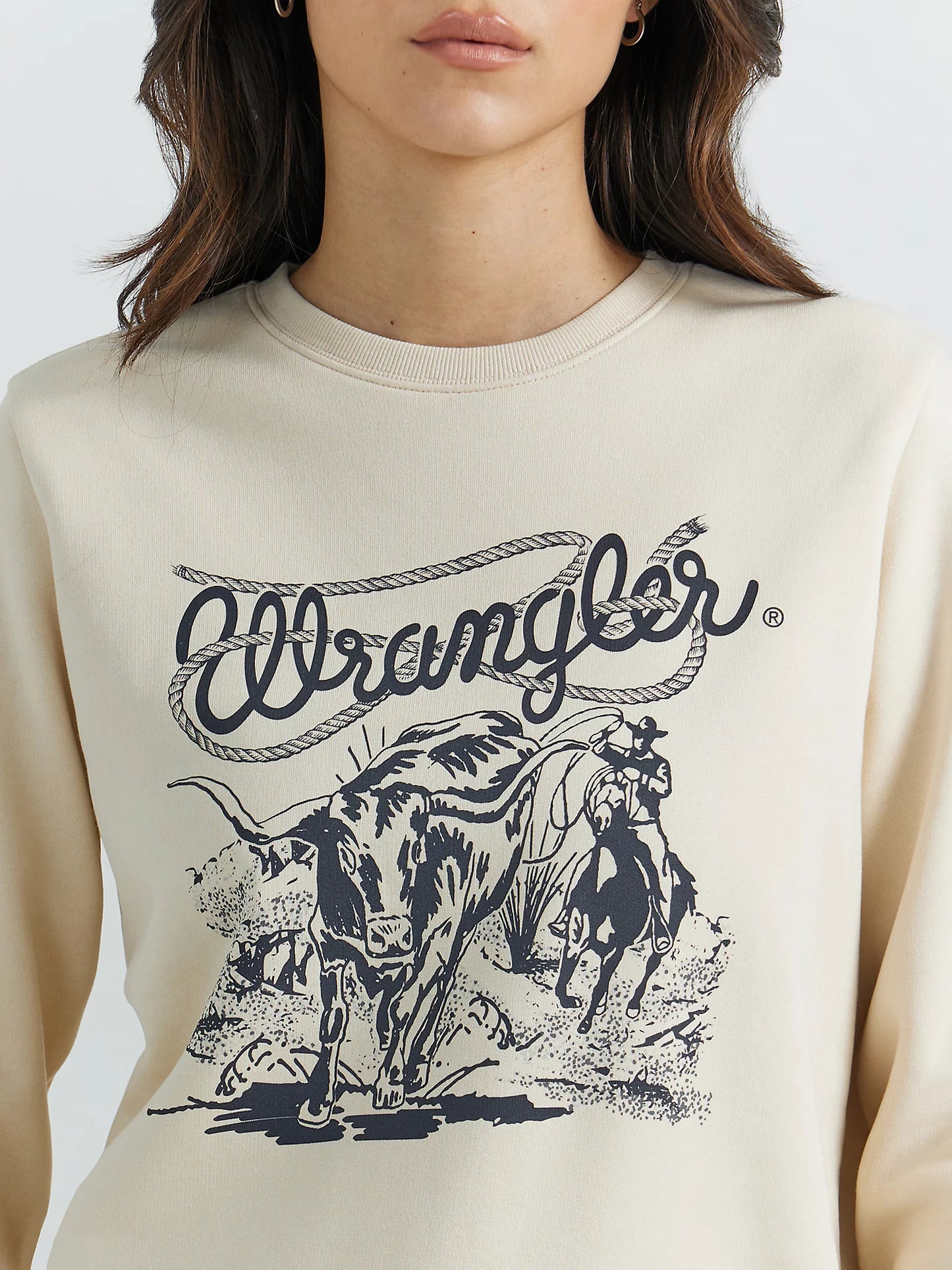 Wrangler Cream Western Pullover