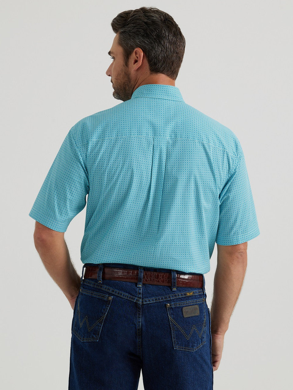 Wrangler George Strait Turquoise Print Shirt