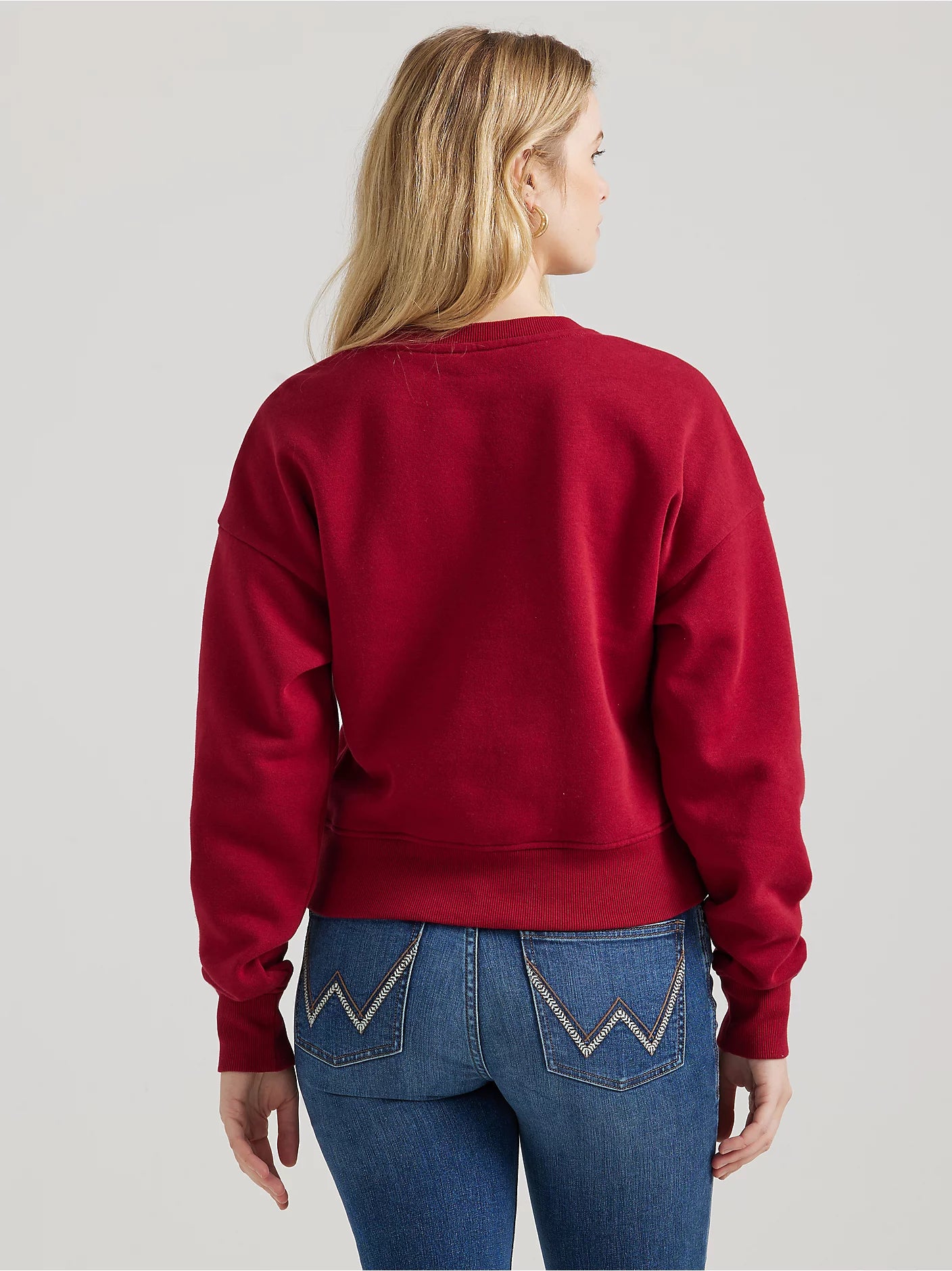 Wrangler Logo Pullover Red