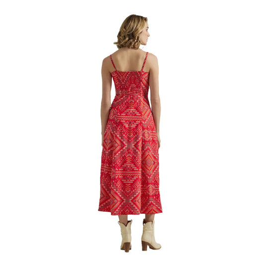 Wrangler Red Aztec Dress