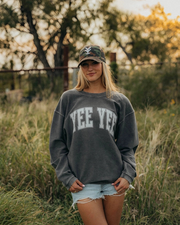 Yee Yee  Corded Sweatshirt Grey