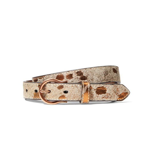 Ariat 1" Gold Cowhide Leather Belt