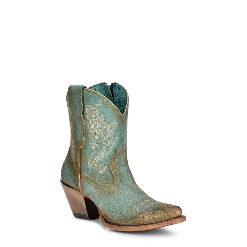 Corral Mint Embroidered Ankle Boot 4256