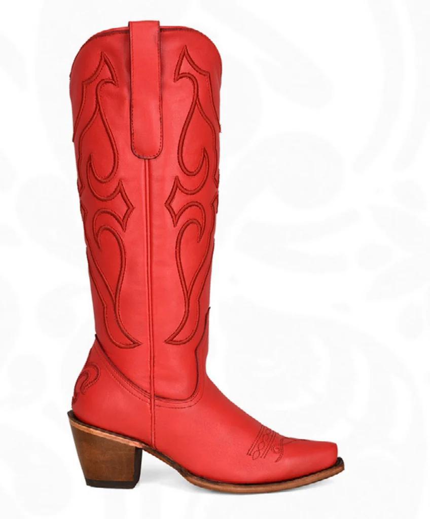 Corral Ruby Red Tall Stitch Boot
