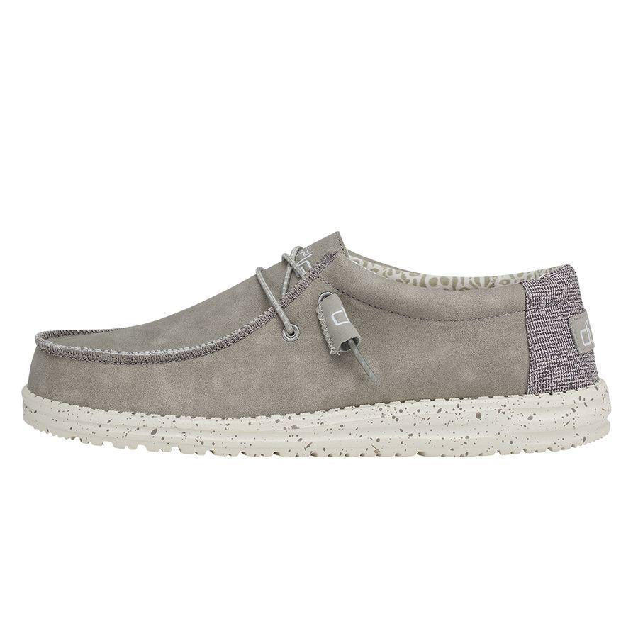 Hey Dude Wally Leather Silver Birch