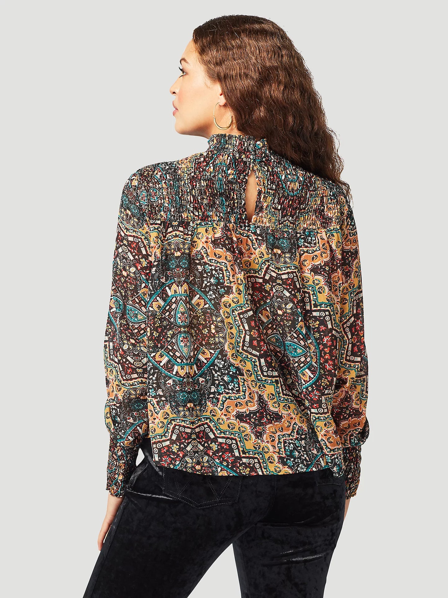 Wrangler Floral Chiffon Blouse