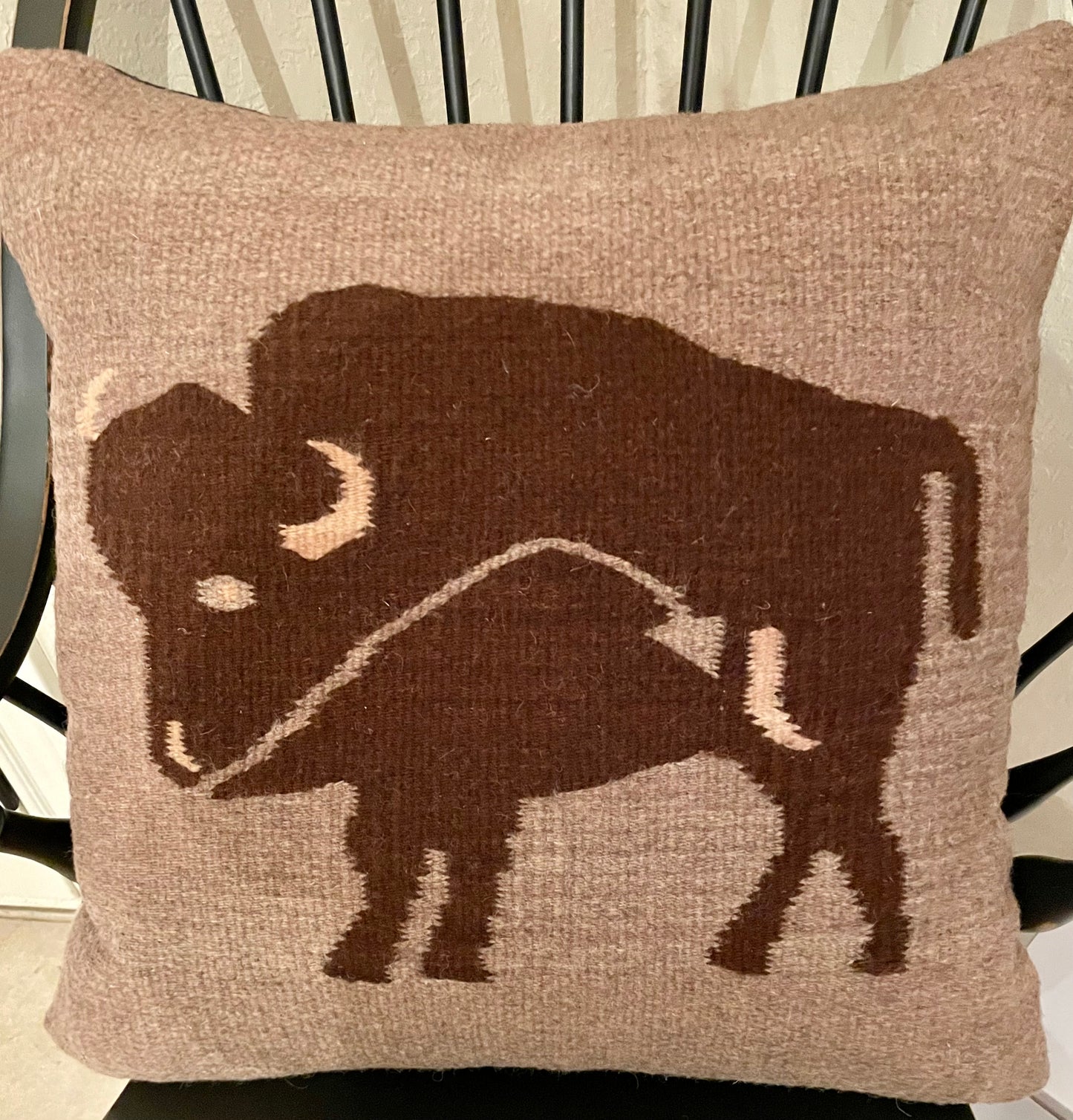 Escalante Brown Buffalo Pillow